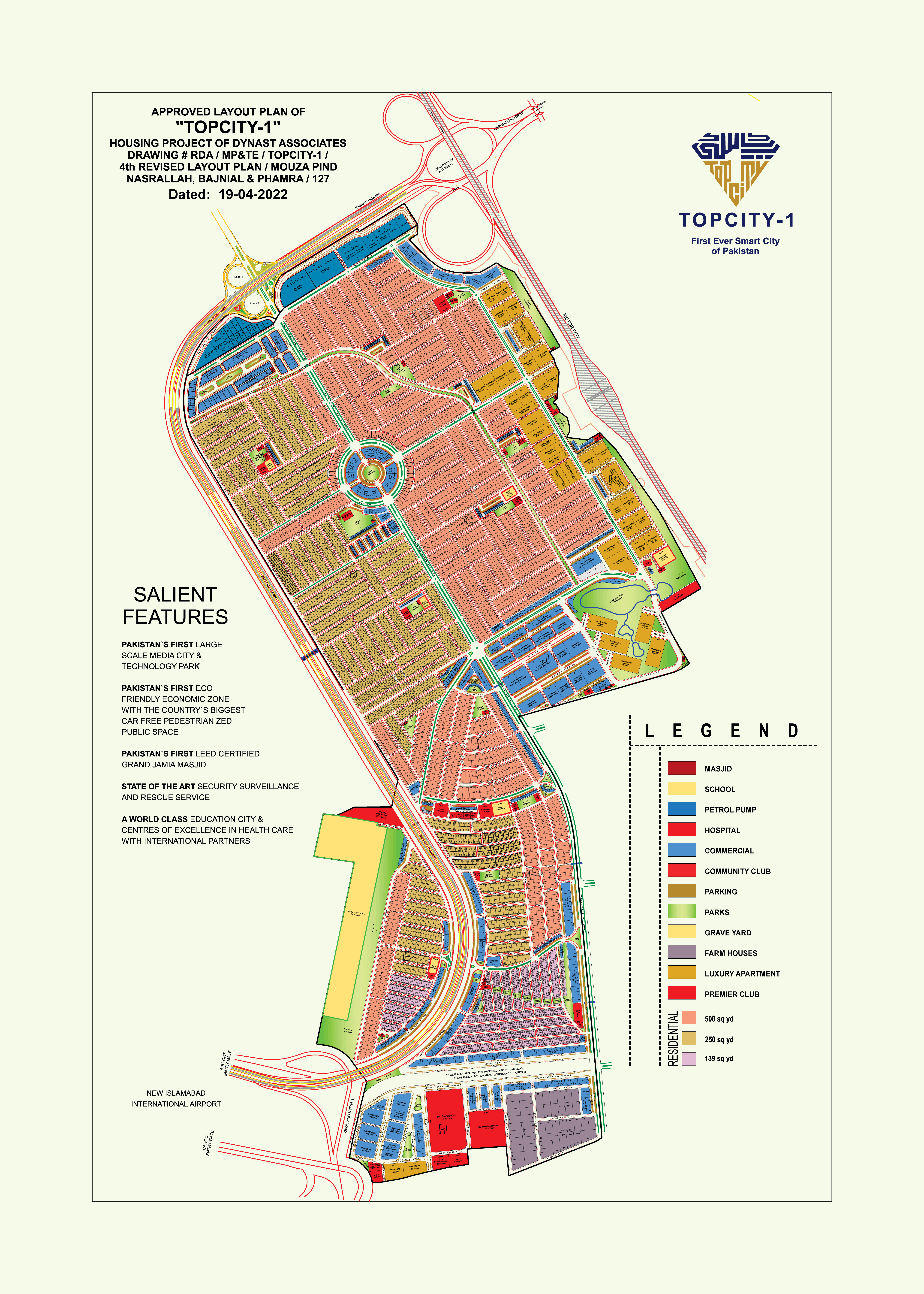 Top City Islamabad Map